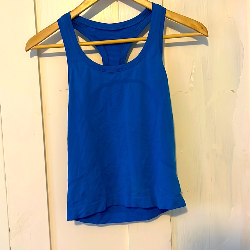Blue Lululemon 2.0 size 4 Swiftly Tank.